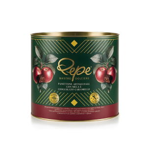 Panettone artigianale con mela e cioccolato caramello Pepe Mastro Dolciere