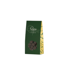 Mandorla di Bari ricoperta al cioccolato Fondente e Peperoncino.
