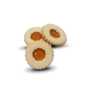 Biscotti Occhi di Bue all'Albicocca Senza Lattosio e Senza Glutine 100 g