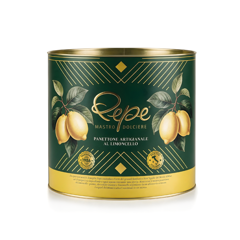 Panettone artigianale al limoncello Pepe Mastro Dolciere